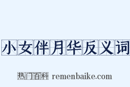 小女伴月华反义词是什么意思的图片